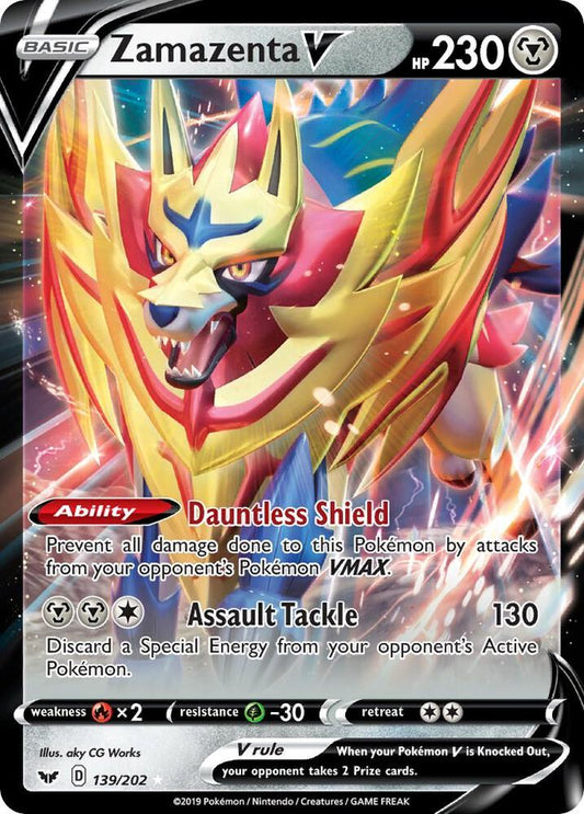 Zamazenta V [SWSH01: Sword & Shield Base Set] 139/202