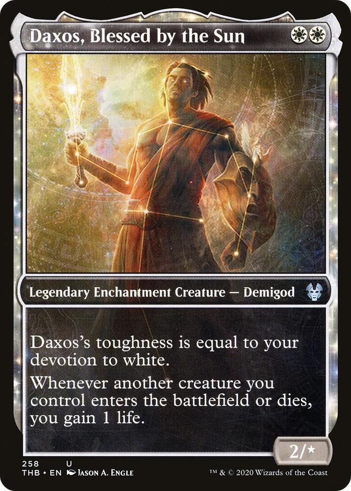 Daxos, Blessed by the Sun (Showcase) [Theros Beyond Death] 258