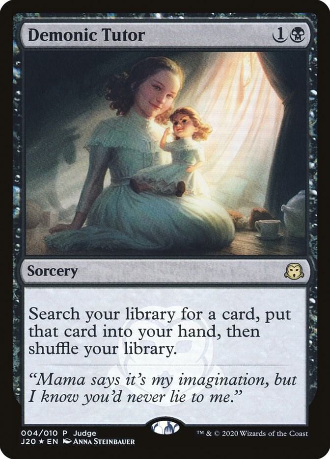 Demonic Tutor (J20) [Judge Promos] 4