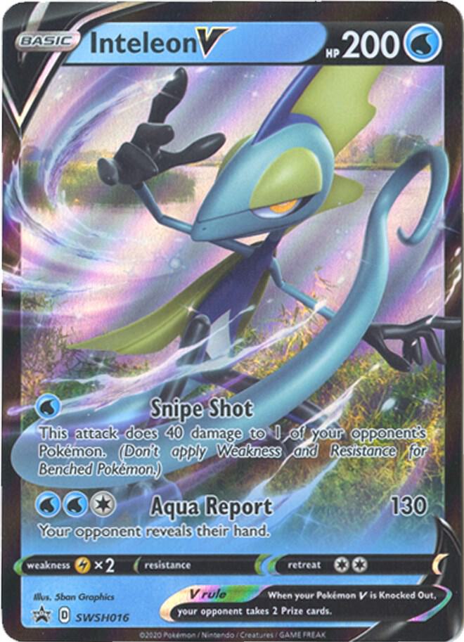 Inteleon V - SWSH016 [SWSH: Sword & Shield Promo Cards] SWSH016