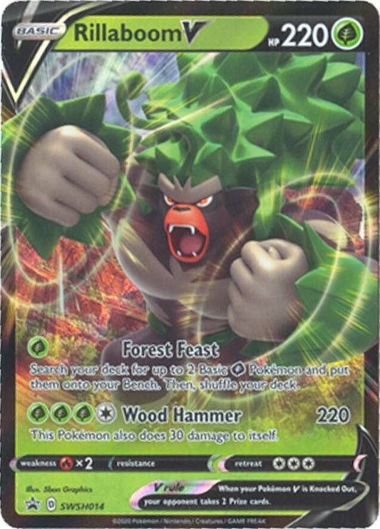 Rillaboom V - SWSH014 [SWSH: Sword & Shield Promo Cards] SWSH014