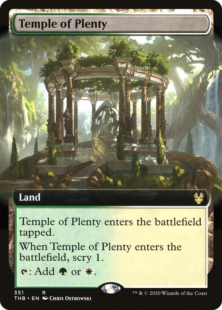 Temple of Plenty (Extended Art) [Theros Beyond Death] 351