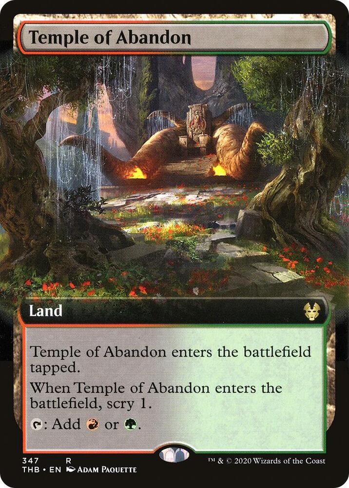 Temple of Abandon (Extended Art) [Theros Beyond Death] 347
