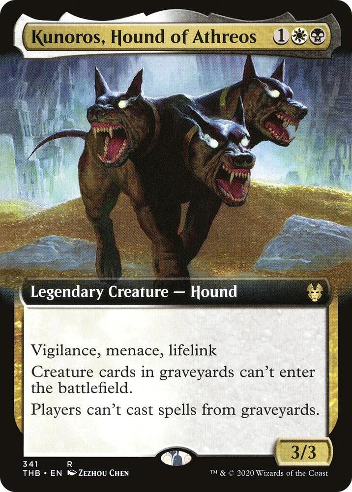 Kunoros, Hound of Athreos (Extended Art) [Theros Beyond Death] 341