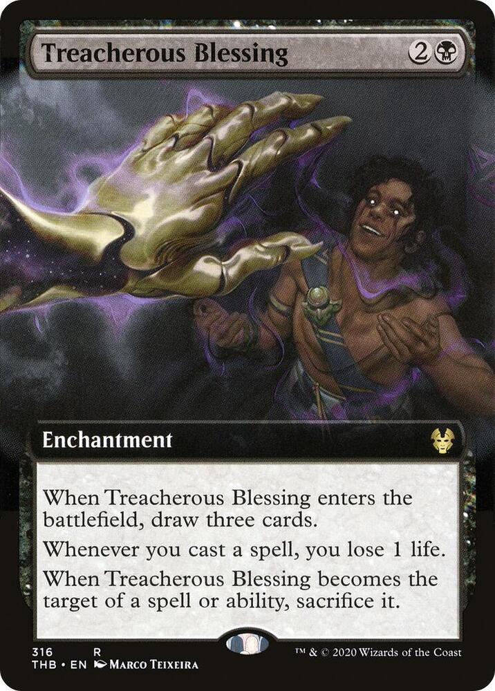 Treacherous Blessing (Extended Art) [Theros Beyond Death] 316