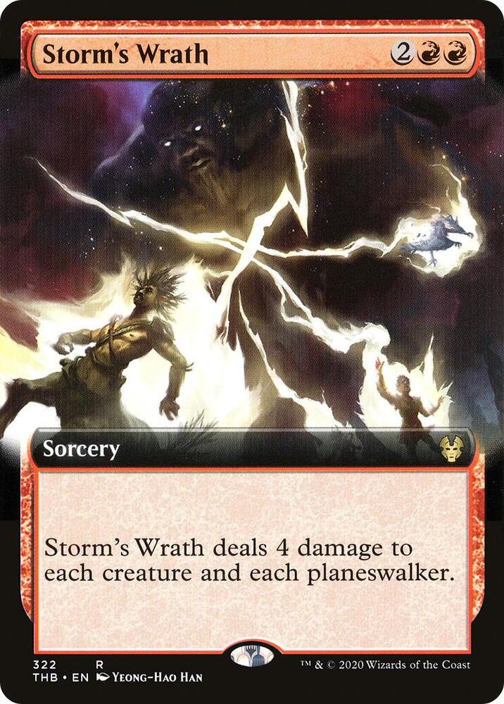 Storm's Wrath (Extended Art) [Theros Beyond Death] 322