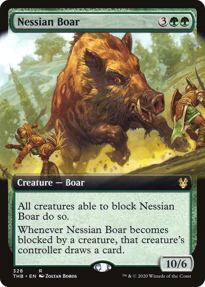 Nessian Boar (Extended Art) [Theros Beyond Death] 328