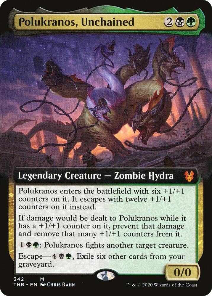 Polukranos, Unchained (Extended Art) [Theros Beyond Death] 342