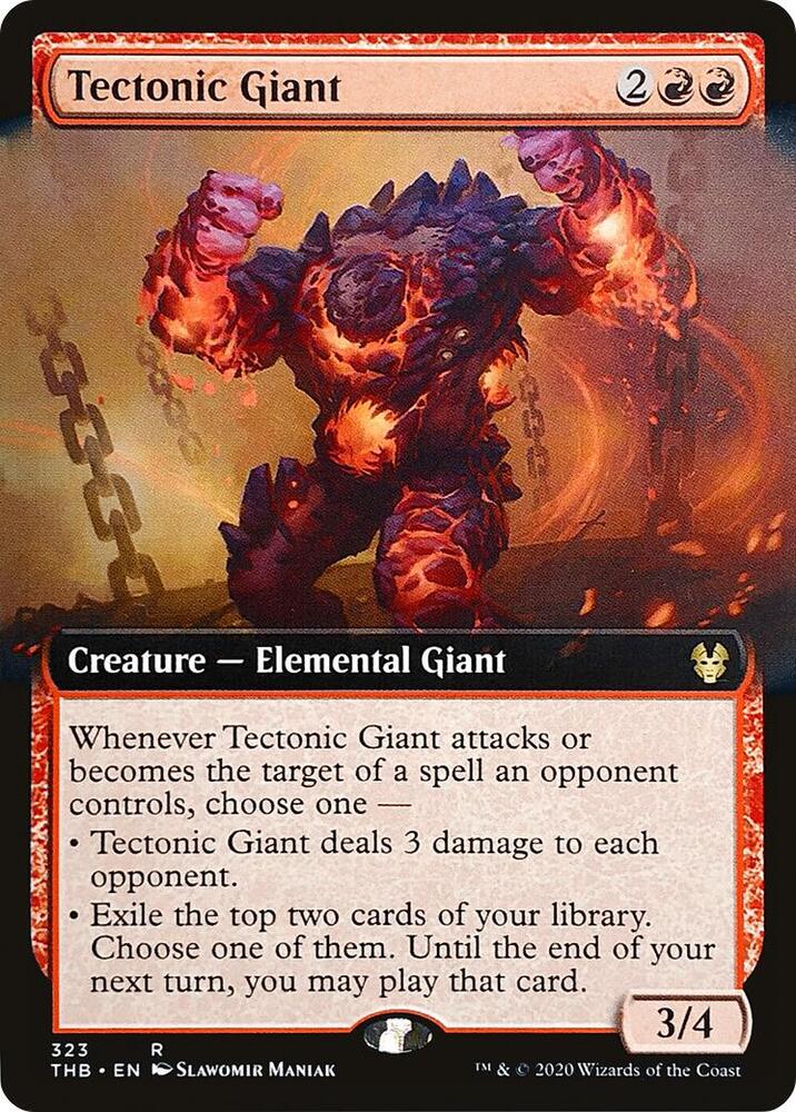 Tectonic Giant (Extended Art) [Theros Beyond Death] 323