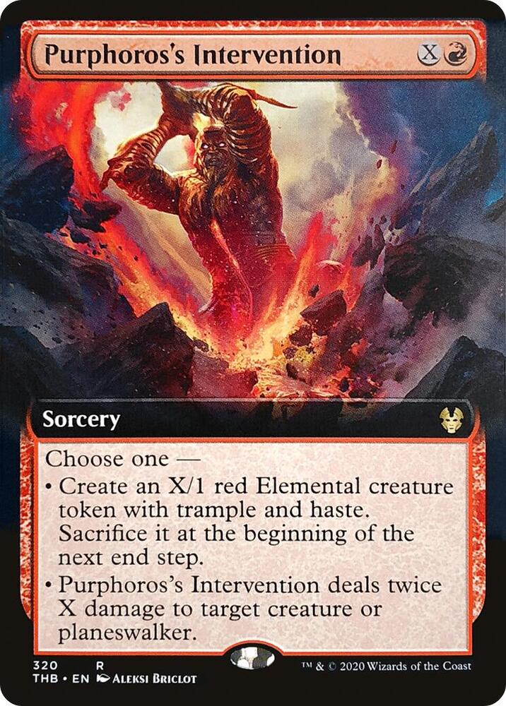 Purphoros's Intervention (Extended Art) [Theros Beyond Death] 320