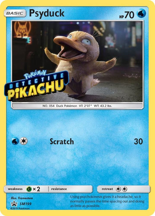 Psyduck - SM199 (Detective Pikachu Stamped) [SM Promos] SM199