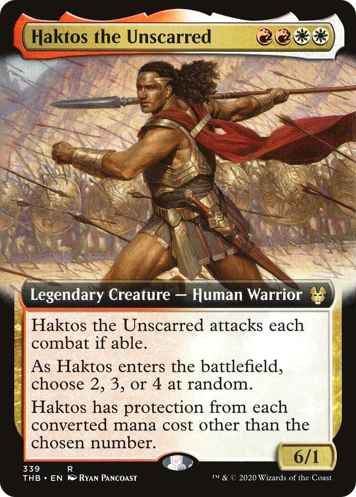 Haktos the Unscarred (Extended Art) [Theros Beyond Death] 339