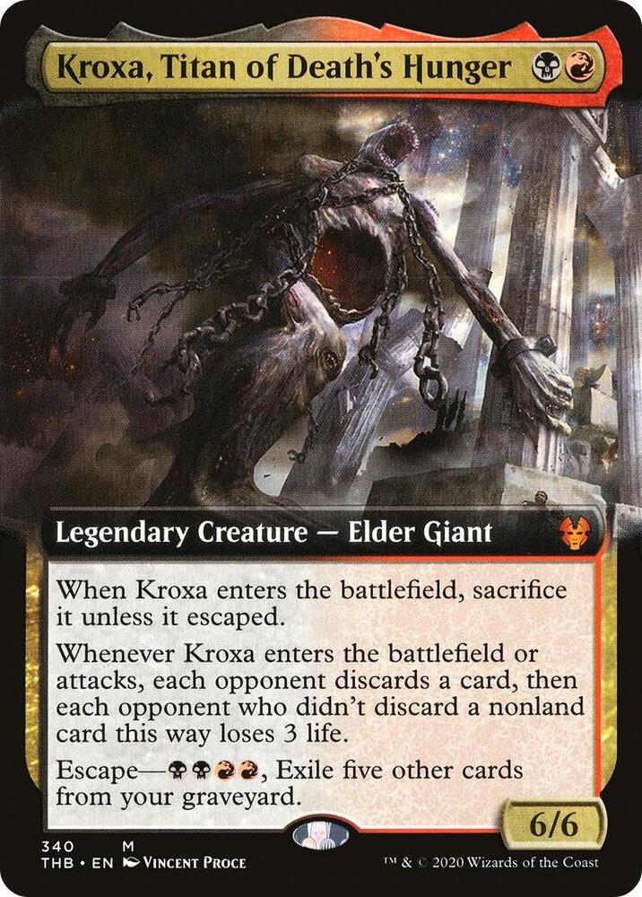 Kroxa, Titan of Death's Hunger (Extended Art) [Theros Beyond Death] 340