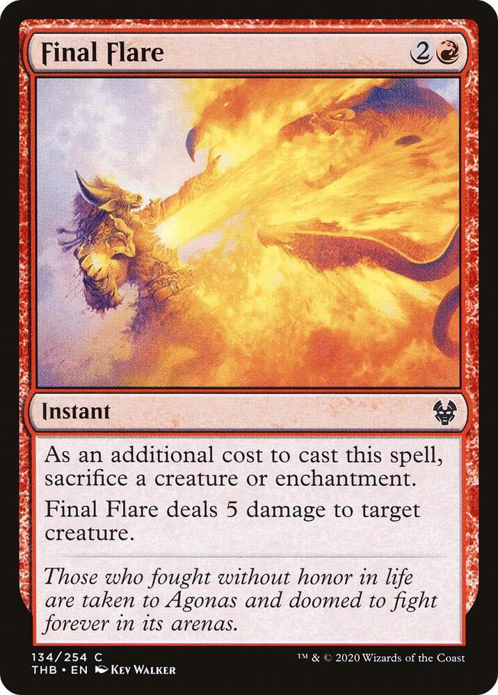Final Flare [Theros Beyond Death] 134