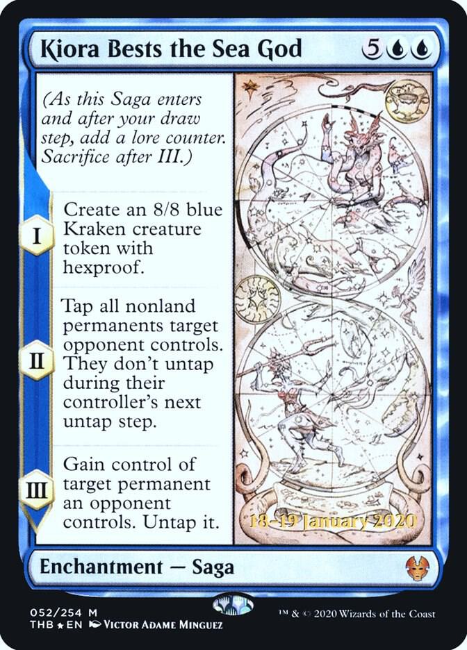 Kiora Bests the Sea God [Prerelease Cards] 52