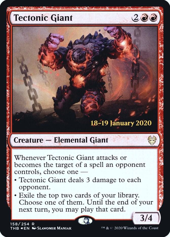 Tectonic Giant [Prerelease Cards] 158