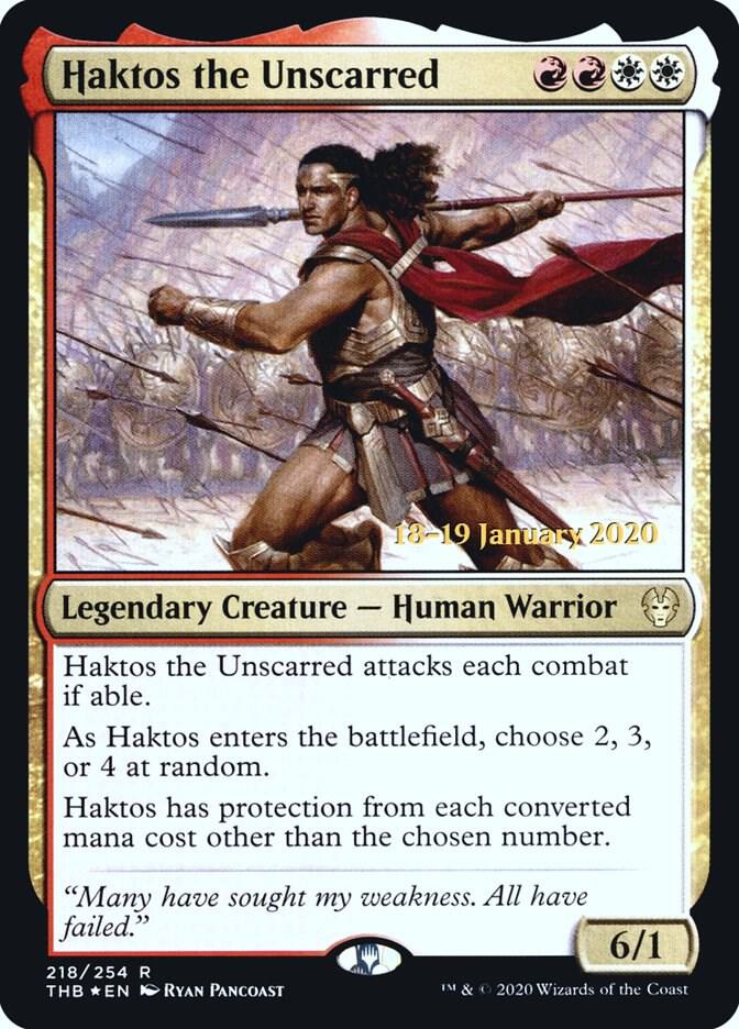 Haktos the Unscarred [Prerelease Cards] 218