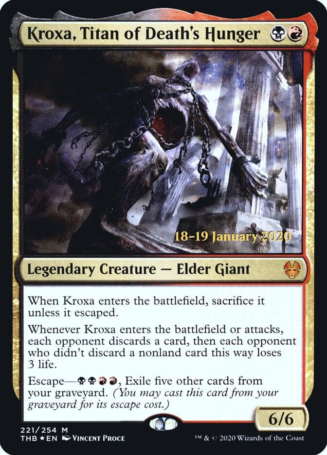 Kroxa, Titan of Death's Hunger [Prerelease Cards] 221
