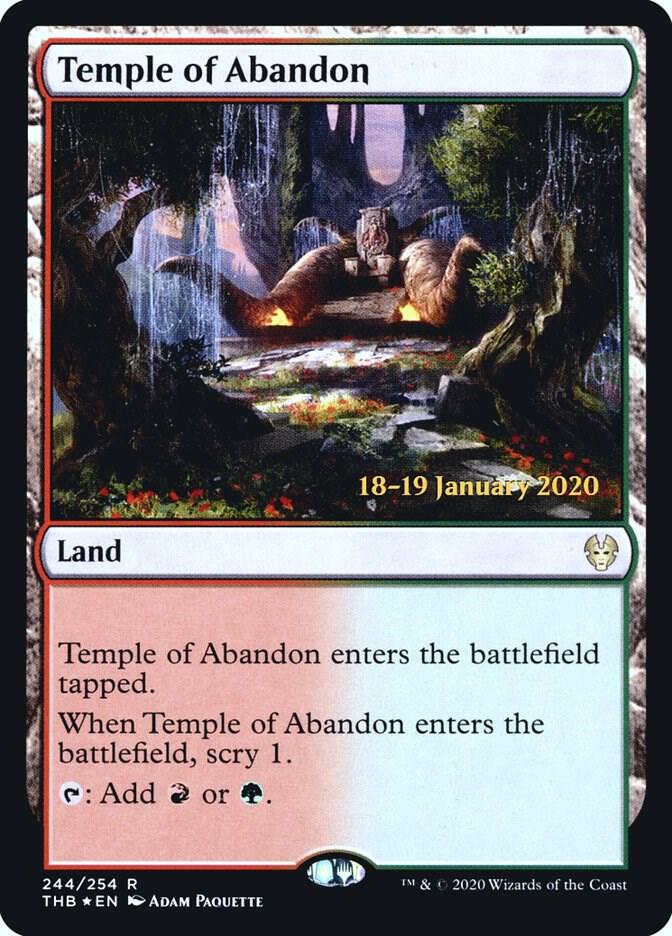 Temple of Abandon [Prerelease Cards] 244