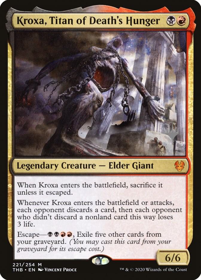 Kroxa, Titan of Death's Hunger [Promo Pack: Theros Beyond Death] 221