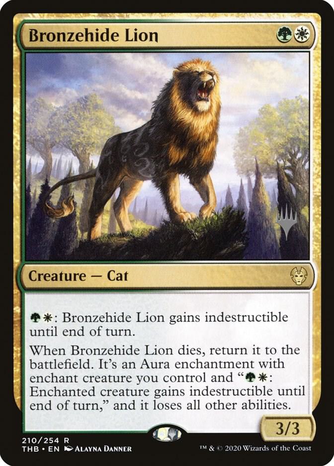 Bronzehide Lion [Promo Pack: Theros Beyond Death] 210