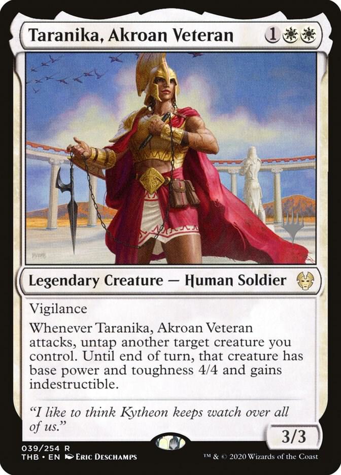 Taranika, Akroan Veteran [Promo Pack: Theros Beyond Death] 39