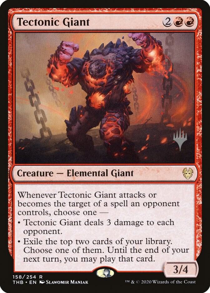 Tectonic Giant [Promo Pack: Theros Beyond Death] 158