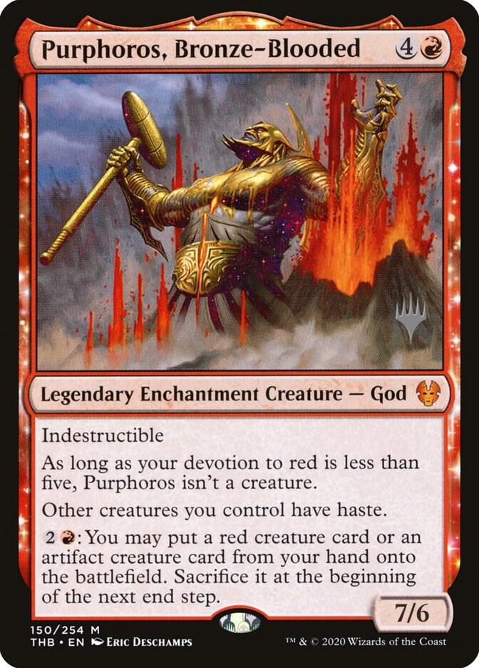 Purphoros, Bronze-Blooded [Promo Pack: Theros Beyond Death] 150
