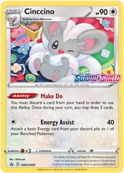 Cinccino - SWSH009 (Prerelease) [SWSH: Sword & Shield Promo Cards] SWSH009