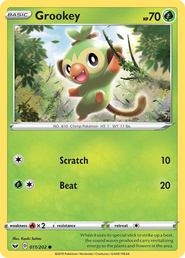 Grookey (011) [SWSH01: Sword & Shield Base Set] 011/202