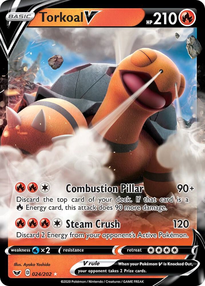 Torkoal V [SWSH01: Sword & Shield Base Set] 024/202