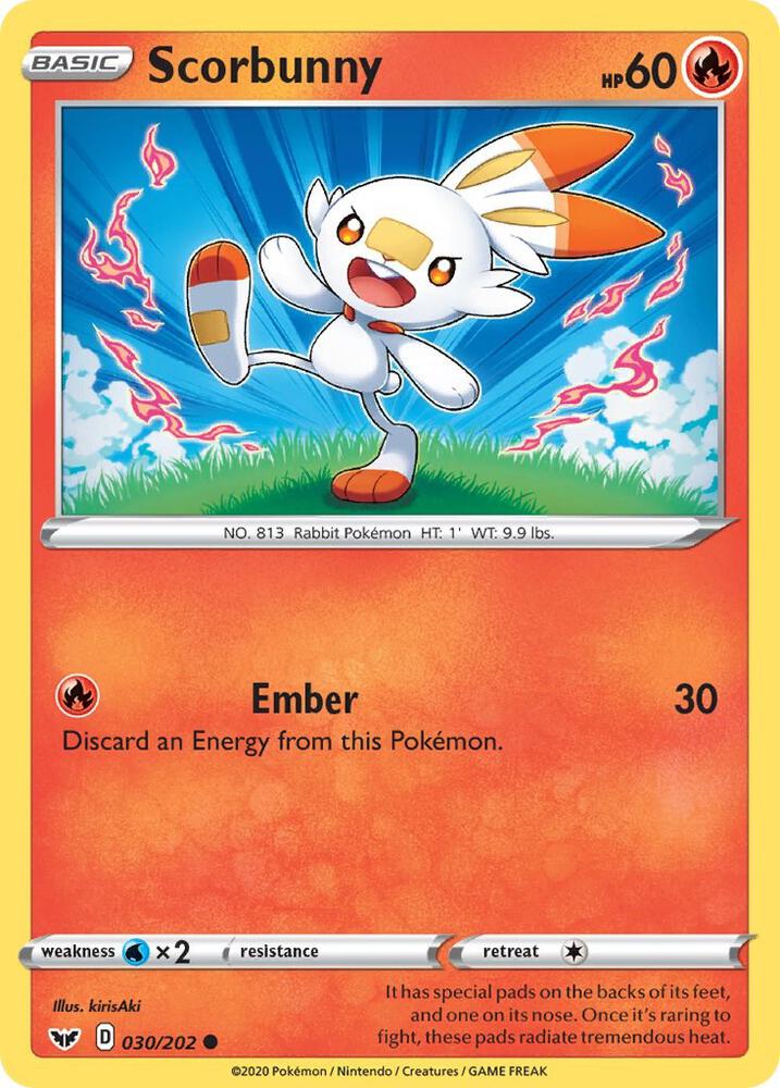 Scorbunny (030) [SWSH01: Sword & Shield Base Set] 030/202
