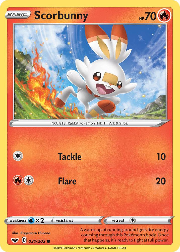 Scorbunny (031) [SWSH01: Sword & Shield Base Set] 031/202