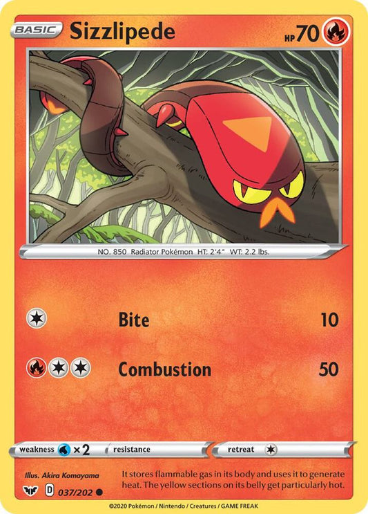 Sizzlipede (037) [SWSH01: Sword & Shield Base Set] 037/202