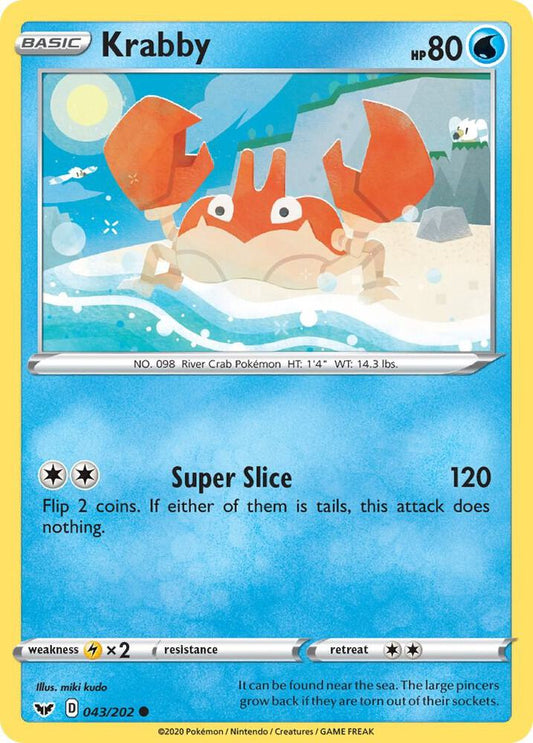 Krabby (043) [SWSH01: Sword & Shield Base Set] 043/202