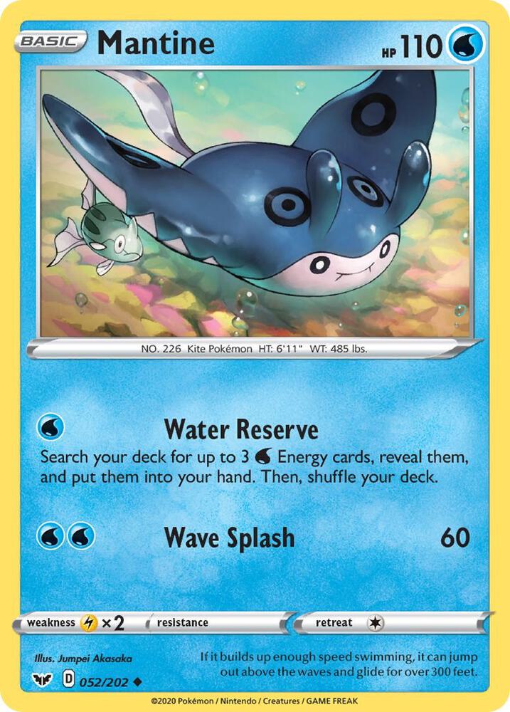 Mantine [SWSH01: Sword & Shield Base Set] 052/202