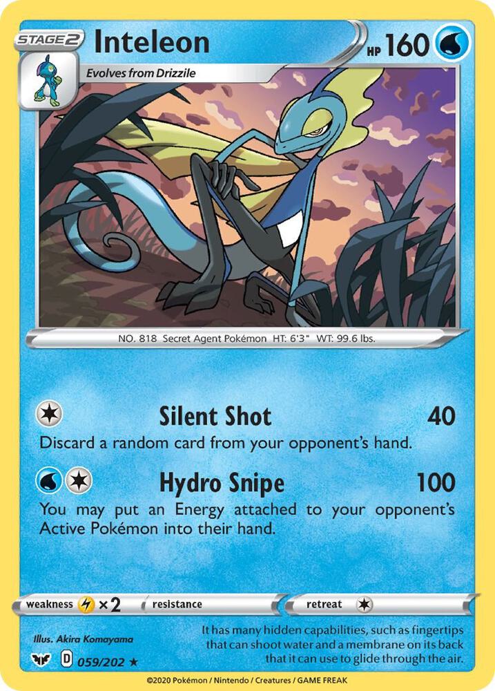 Inteleon (059) [SWSH01: Sword & Shield Base Set] 059/202