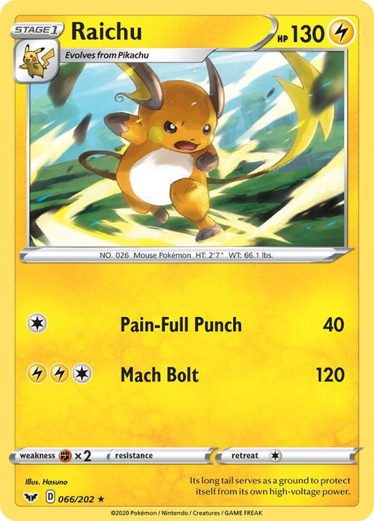 Raichu [SWSH01: Sword & Shield Base Set] 066/202
