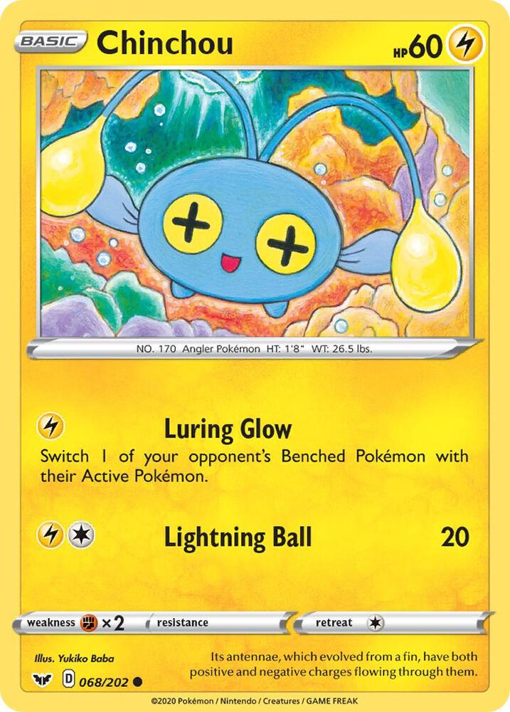 Chinchou (068) [SWSH01: Sword & Shield Base Set] 068/202