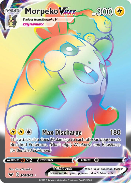 Morpeko VMAX (Secret) [SWSH01: Sword & Shield Base Set] 204/202