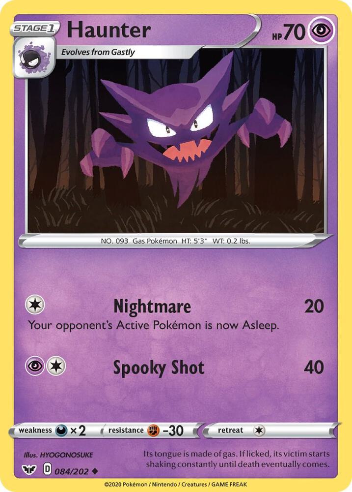 Haunter [SWSH01: Sword & Shield Base Set] 084/202