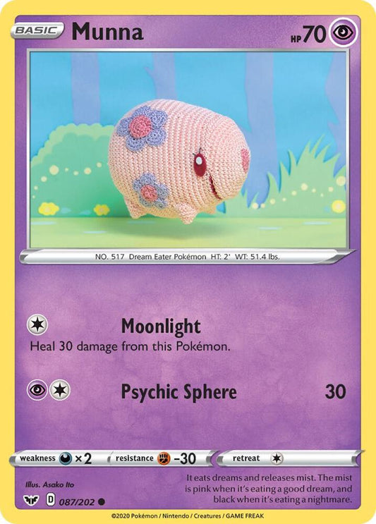 Munna [SWSH01: Sword & Shield Base Set] 087/202