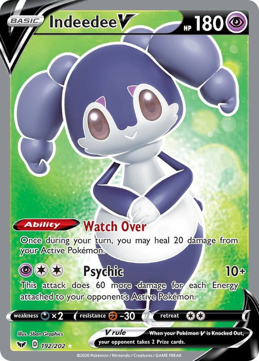 Indeedee V (Full Art) [SWSH01: Sword & Shield Base Set] 192/202