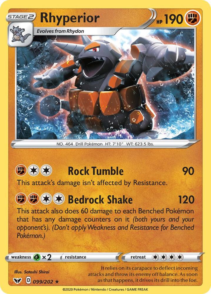 Rhyperior [SWSH01: Sword & Shield Base Set] 099/202