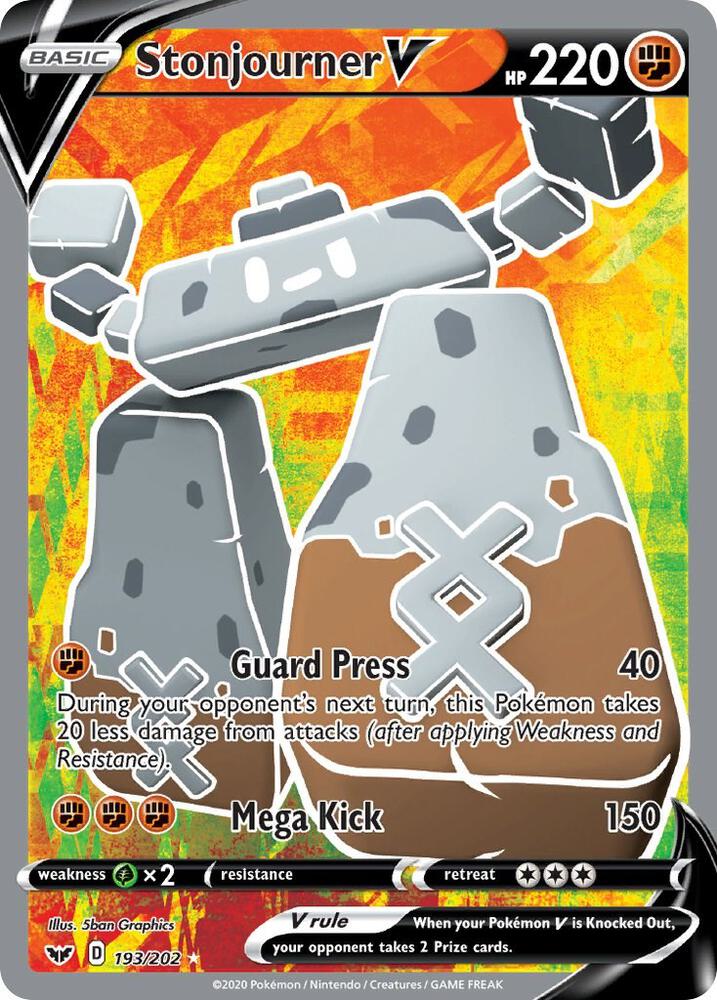 Stonjourner V (Full Art) [SWSH01: Sword & Shield Base Set] 193/202