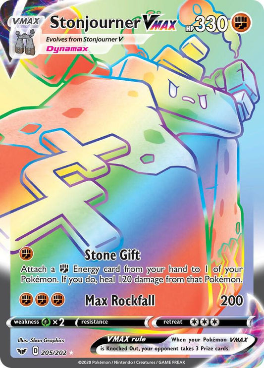 Stonjourner VMAX (Secret) [SWSH01: Sword & Shield Base Set] 205/202