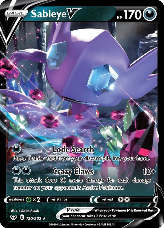 Sableye V [SWSH01: Sword & Shield Base Set] 120/202