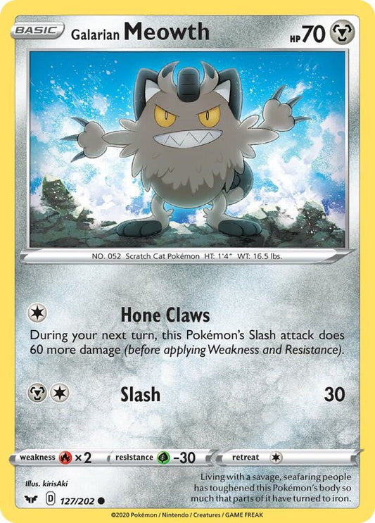 Galarian Meowth [SWSH01: Sword & Shield Base Set] 127/202