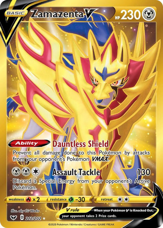 Zamazenta V (Secret) [SWSH01: Sword & Shield Base Set] 212/202