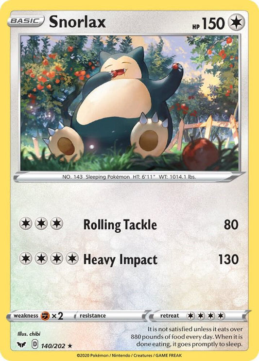 Snorlax [SWSH01: Sword & Shield Base Set] 140/202